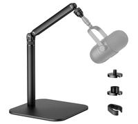 POLESTO Desktop Microphone Stand, Adjustable Mounting Arm with Multiple Threads for Blue Yeti, Fifine, Shure, HyperX and More Mics, Webcams, Cameras - Ideal for Recording, Podcasting, Streaming