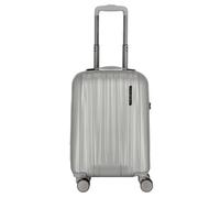 Polestream Moonrock 4 wheels Cabin trolley S 55 cm with expansion pleat silver colored