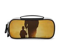 POLESVBM Makeup Bag Makeup Organizer Silhouette of An Old Man Printed Travel Makeup Bag Cosmetic Bag Cosmetic Organizer Bag, style, One Size, Makeup Bag