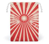 POLESVBM Storage Bags Sparkling Red Stripes Printed Makeup Bag Toy Bag Reusable Bags Toiletry Organizer for Everyday Use, style, 12*18cm, Modern
