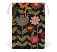 POLESVBM Storage Bags Various Shades of Red Printed Makeup Bag Toy Bag Reusable Bags Toiletry Organizer for Everyday Use, style, 12*18cm, Modern