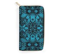 POLESVBM Wallet Coin Purse Simple Minimalist Art Printed Card Case with Zipper Pocke Credit Card Holder for Women, style, 19.7x10.5cm, Casual
