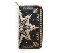 POLESVBM Wallet Coin Purse Special Tribal Pattern Printed Card Case with Zipper Pocke Credit Card Holder for Women, style, 19.7x10.5cm, Casual