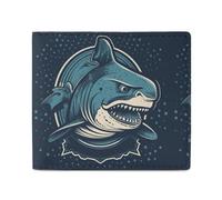 POLESVBM Wallet Shark Pattern Printed Card Case Coin Purse Mens Wallet Pocket Minimalist Design, style, One Size, Casual