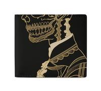 POLESVBM Wallet Skeletons with Different Faces Printed Card Case Coin Purse Mens Wallet Pocket Minimalist Design, style, One Size, Casual
