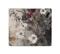POLESVBM Wallet Small Wild Flowers Printed Card Case Coin Purse Mens Wallet Pocket Minimalist Design, style, One Size, Casual