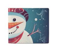 POLESVBM Wallet Snowman And Baubles Printed Card Case Coin Purse Mens Wallet Pocket Minimalist Design, style, One Size, Casual