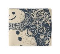 POLESVBM Wallet Snowman Christmas Snowball Printed Card Case Coin Purse Mens Wallet Pocket Minimalist Design, style, One Size, Casual