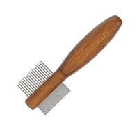 POLGDW Toddmomy 1pc Beauty Comb Dog Grooming Comb Hair Tool Hair Comb Deshedding Comb Dog Hair Removal Tools Dog Smoothing Brush Cow Scratcher Brush Detangling Pet Comb Cat Wooden Handle Clean