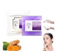 POLGDW Turmeric Soap Lemon Turmeric & Kojic Acid Brightening Soap Bamboo Charcoal Essential Oil Soap Moisturizing & Soothing Gentle Cleanser Soap for All Skin Types