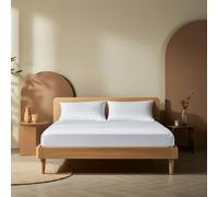 POLHIM Premium Jersey Fitted Sheet | 100% Breathable Cotton | Exceptional Softness for a Restful Sleep | Mattress Height 30 cm | Easy Care and Durable (White, 140 x 200)