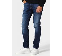Police 1020 Todd Dino Stretch Slim Fit Denim Textured Jean - Mid Blue Wash
