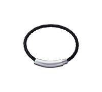 Police 20660PLB-07 Close Black Leather Bracelet