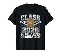 Police Academy Class 2026 Graduation Future Officer Blue T-Shirt