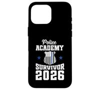 Police Academy Survivor 2026 Graduation Police School Case for iPhone 16 Pro Max