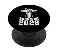 Police Academy Survivor 2026 Graduation Police School PopSockets Adhesive PopGrip