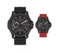 Police Analogue Wristwatch mid-33482, Black/White, Strip