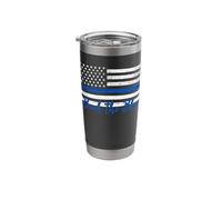 Police Back The Blue Law Enforcement Thin Blue Line Stainless Steel Insulated Tumbler
