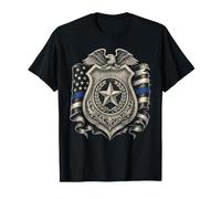 Police Badge Eagle Flag Officer Pride T-Shirt