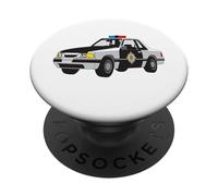 Police Car Patrol Vehicle Law Enforcement Graphic PopSockets Adhesive PopGrip