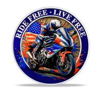 Police Challenge Coin Law Enforcement Service and Integrity Medallion Thank You for Your Dedication Token Appreciation Gifts for Police Officers Veterans and Families(American Motorcycle Rider)