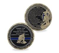 Police Challenge Coin Law Enforcement Thin Blue Line Police Officers Prayer Coin