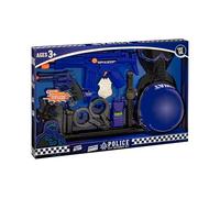 Police City Defender Role Play Kit with Sound Effects Toy Guns, SWAT Helmet & Badge, Pretend Law Enforcement Gear for Kids Ages 3+ Boys and Girls (Police City Defender Set)