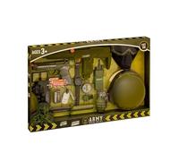 Police City Defender Role Play Kit with Sound Effects Toy Guns, SWAT Helmet & Badge, Pretend Law Enforcement Gear for Kids Ages 3+ Boys and Girls (Army Defender Set)
