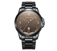 Police Gents Cliff Black Sandblasted Dial Black Matt Stainless Steel Watch