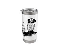 Police Cop Middle Finger Alert Stainless Steel Insulated Tumbler