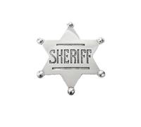 Police Cosplay Props,Sheriff Badge， Cop Badge Pin ，Gift for Police Cosplayers, 2.28 in, Metal, no gems