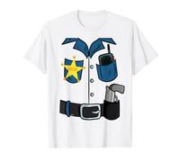 Police Costume Kids Carnival DIY Last Minute Halloween T-Shirt