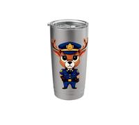 Police Deer Stainless Steel Insulated Tumbler