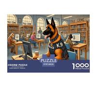 Police-dog Jigsaw Puzzles for Adults Interesting Puzzles 1000 Piece Educational Games for Adults Gifts 38x26cm/1000pcs