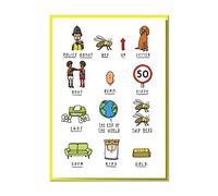 Police Donut Bee Up Setter Bout Bean 50. Funny 50th Birthday Card