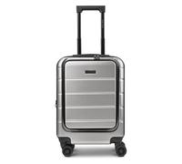 Police Dublin 4 wheels Cabin suitcase S 54 cm Laptop compartment Expandable silver colored