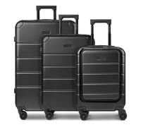 Police Dublin 4 wheels Suitcase set 3-piece Expandable black