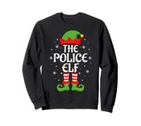 Police Elf Xmas Family Matching Elf Squad Christmas Sweatshirt