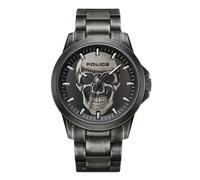 Police Flick Skull Dial Grey IP Bracelet Watch - W44112