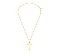 Police Mens Stainless Steel Framed Cross Pendant Necklace