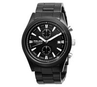 Police 'Fuel' Gents Black IP Bracelet Watch With Black Dial