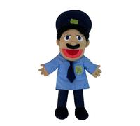 (Police Guy, 55CM) Jeffy Puppet Plush Toy Doll, Jeffy Puppets Sml Toy, Mischievous Funny Puppets Toy With Working Mouth, For Children Boys Girls Role-playing, Storytelli