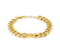 Police Interstellar Gold Stainless Steel Chain Bracelet for Men
