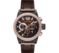 Police Men's Chronograph Quartz Watch PL.15529JSBBN/12 Leather Strap