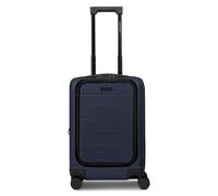 Police London 4 wheels Cabin suitcase 55 cm Laptop compartment Expandable blue