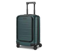 Police London 4 wheels Cabin suitcase 55 cm Laptop compartment Expandable petrol