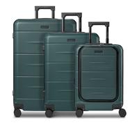 Police London 4 wheels Suitcase set 3-piece Expandable petrol