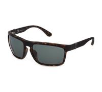 Police Man Police SPLF63 BEYOND 2 878 Sunglasses Injected Havana Grey Squared Normal
