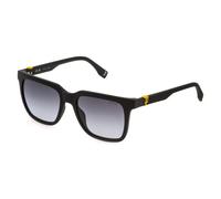Police Man Police SPLN34N BEYOND LITE 6 0U28 Sunglasses Injected Black Smoke Squared Normal Shaded