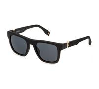 Police Man Police SPLQ79 BEYOND LITE 7 0U28 Sunglasses Injected Black Smoke Squared Normal